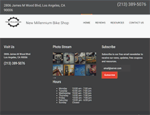 Tablet Screenshot of newmillenniumbikeshop.com